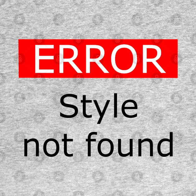 Error Style Not Found by XTUnknown